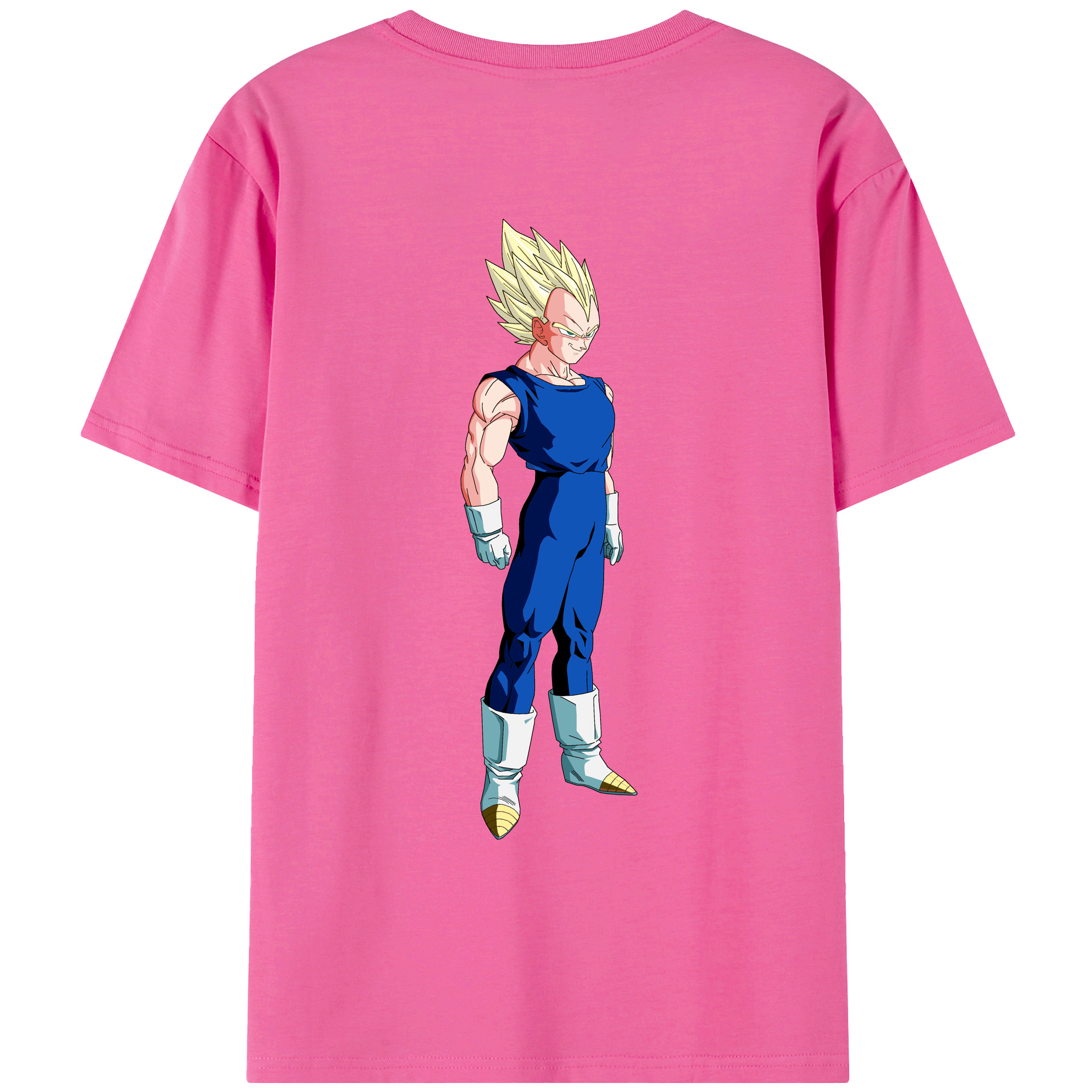 （画像用） ドラゴンボール ベジータ四世（Bejīta Yonsei）DRAGON BALL Vegeta IV レディース半袖Tシャツ(バックプリント)